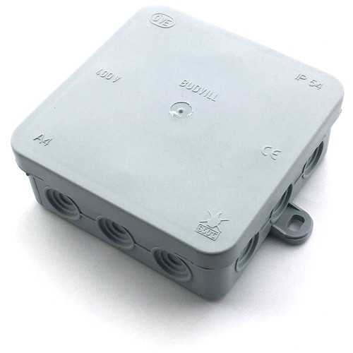 Verbindingsdoos - 10 x 10 x 3,7 cm, IP54 spatwaterdicht