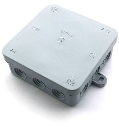 Verbindingsdoos - 10 x 10 x 3,7 cm, IP54 spatwaterdicht