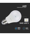 10 stuks E27 9W LED-lamp - 200 graden