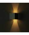 12W LED wandlamp - IP65 buiten, grijs, vierkant, verstelbare stralingshoek, incl. lichtbron