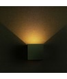12W LED wandlamp - IP65 buiten, grijs, vierkant, verstelbare stralingshoek, incl. lichtbron