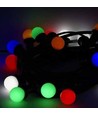 V-Tac LED-lichtsnoer met 10 stuks 0,5W RGB lampjes - 5 meter, 230V, inclusief lichtbron