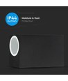 GU10 Wandlamp met up/down licht - IP44 buiten, zonder lichtbron