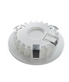 Ø6,8cm Unni68 meubelspot RA95 - 12V DC, Zaagmaat: Ø5,6 cm, Afmetingen: Ø6,8 cm, Mat wit