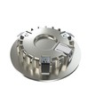 Unni68 meubelspot Ø6,8cm RA95 - 12V DC, gat: Ø5,6 cm, afmetingen: Ø6,8 cm, geborsteld staal