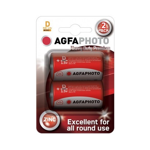 D/MN1300 2-pack AgfaPhoto batterij - Alkaline, 1,5V