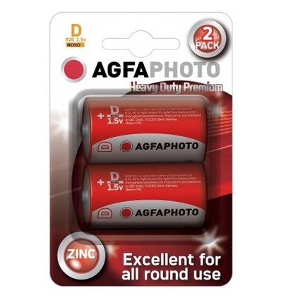 D/MN1300 2-pack AgfaPhoto batterij - Alkaline, 1,5V