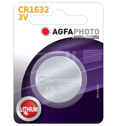 CR1632 1 stuk AgfaPhoto knoopcelbatterij - Lithium, 3V