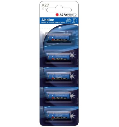LR27A/A27 5-pack AgfaPhoto batterij - Alkaline, 12V