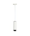 V-Tac moderne hanglamp - Wit met zwart, Ø8 cm, GU10