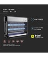 V-Tac insectenlamp - 2x10W, binnen, UV-licht, dekt 80m2