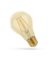E27 2W LED-lamp - A60, filament, amberkleurig glas, extra warm