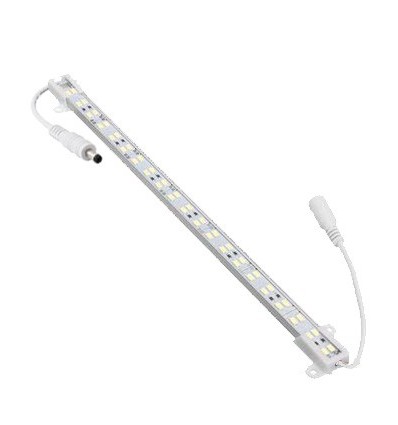 0,5 meter 10W Waterdicht aluminium profiel voor aquarium - 24V DC, IP65, 5:1 wit/blauw verdeling, met stekker