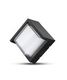 7W Wandlamp - IP65 buiten, vierkant, zwart, incl. lichtbron