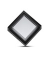 7W Wandlamp - IP65 buiten, vierkant, zwart, incl. lichtbron