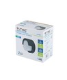 12W LED wandlamp - IP65 buiten, Rond, zwart, incl. lichtbron
