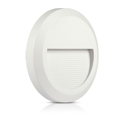 V-Tac 2W LED trapverlichting - Wit, opbouw, IP65 buiten, 230V