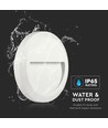 V-Tac 2W LED trapverlichting - Wit, opbouw, IP65 buiten, 230V