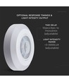 V-Tac plafondsensor voor opbouw - LED-vriendelijk, wit, infrarood, IP20 binnenshuis