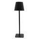 Oplaadbare LED tafellamp Binnen/buiten - Zwart, touch dimbaar, CCT, IP54 buiten
