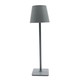 Oplaadbare LED tafellamp Binnen/buiten - Grijs, touch dimbaar, CCT, IP54 buiten