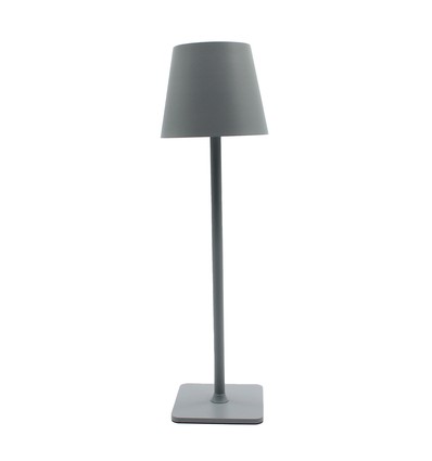 Oplaadbare LED tafellamp Binnen/buiten - Grijs, touch dimbaar, CCT, IP54 buiten