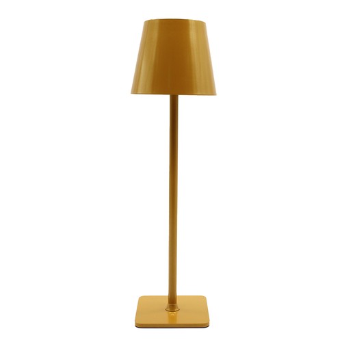 Oplaadbare LED tafellamp Binnen/buiten - Curry / goud, touch dimbaar, CCT, IP54 buiten