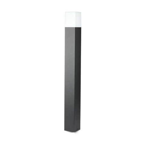V-Tac vierkante tuinlamp - Zwart, 80 cm, IP54, GU10 fitting, zonder lichtbron, 230V