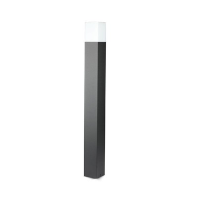 V-Tac vierkante tuinlamp - Zwart, 80 cm, IP54, GU10 fitting, zonder lichtbron, 230V