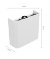 2W Luna witte up/down wandlamp - IP54 buiten, CCT, 3 lichtkleuren, incl. lichtbron
