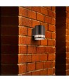1W Wandlamp op zonne-energie LED - IP54, zwart, met sensor