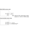 Meanwell 40W / 350-1050mA dimbare LCM-40DA LED driver - DALI interface + push dim, geschikt voor onze 29W LED panelen