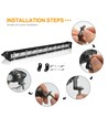 LEDlife 50W LED-lichtbalk - Lichtbalk, auto, vrachtwagen, tractor, aanhanger, gecombineerde spreiding, IP67 waterdicht, 10-30V