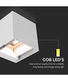 3W Wandlamp op zonne-energie LED - IP65, Wit, sensor
