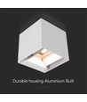 3W Wandlamp op zonne-energie LED - IP65, Wit, sensor