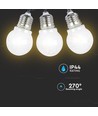 V-Tac Zonnecel lichtsnoer met 10 stuks 1W lampen - 2 meter, IP44, inclusief lichtbron