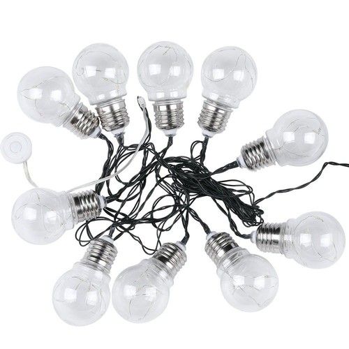 V-Tac Zonnecel lichtsnoer met 10 stuks 1W lampen - 2 meter, IP44, inclusief lichtbron