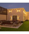 11W LED wandlamp - IP65 buiten, vierkant, corten kleur, verstelbare stralingshoek, incl. lichtbron