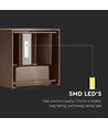 11W LED wandlamp - IP65 buiten, vierkant, corten kleur, verstelbare stralingshoek, incl. lichtbron