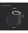 GU10 Ronde wandlamp - IP44 buiten, zonder lichtbron