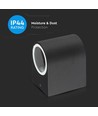 GU10 Ronde wandlamp - IP44 buiten, zonder lichtbron