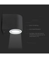 GU10 Ronde wandlamp - IP44 buiten, zonder lichtbron