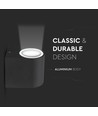 GU10 Ronde wandlamp - IP44 buiten, zonder lichtbron