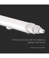 150cm 48W waterdicht compleet LED-armatuur, doorvoerbedraad - IP65