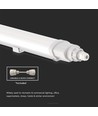 150cm 48W waterdicht compleet LED-armatuur, doorvoerbedraad - IP65