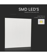 60x60 LED paneel, 25W - Hoogte: 33mm, 180lm/w, witte rand