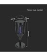 V-Tac zonnecel insectenlamp - Zwart, 3-in-1, IP24