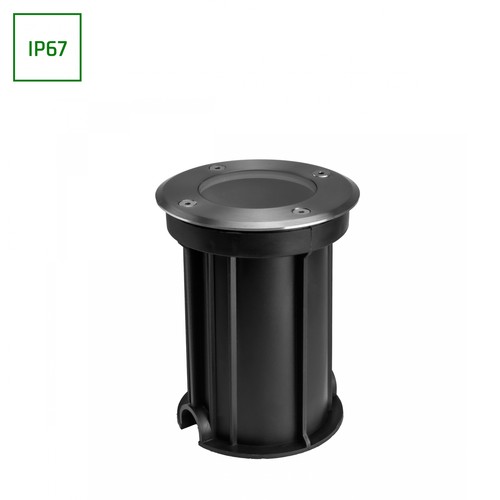 Lukka Connect grondspot - Rond, Alu, GU10, doorbedraad