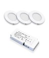 3 stuks Reco68 meubelspot - Mat wit, incl. voeding