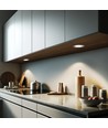 3 st. Reco68 meubelspot dimbaar - Geborsteld staal, incl. dimbare voeding